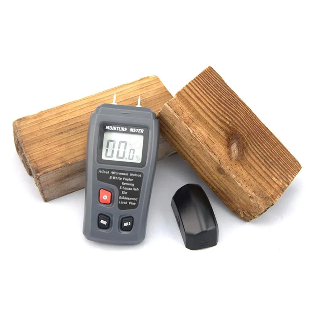 

Wood Industry Moisture Meter Humidity Tester Timber Damp Detector Hygrometer