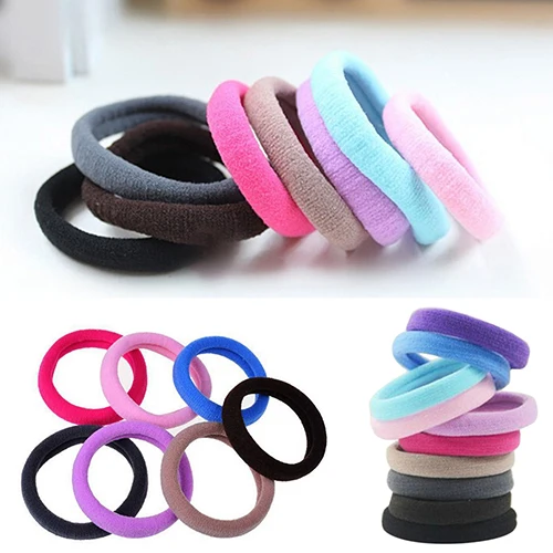 10 قطعة جديد سلس مطاطا حبل هيرباند ذيل حصان حامل أساور Scrunchie ل الأشرطة المطاطية إكسسوارات الشعر للنساء التصميم أدوات