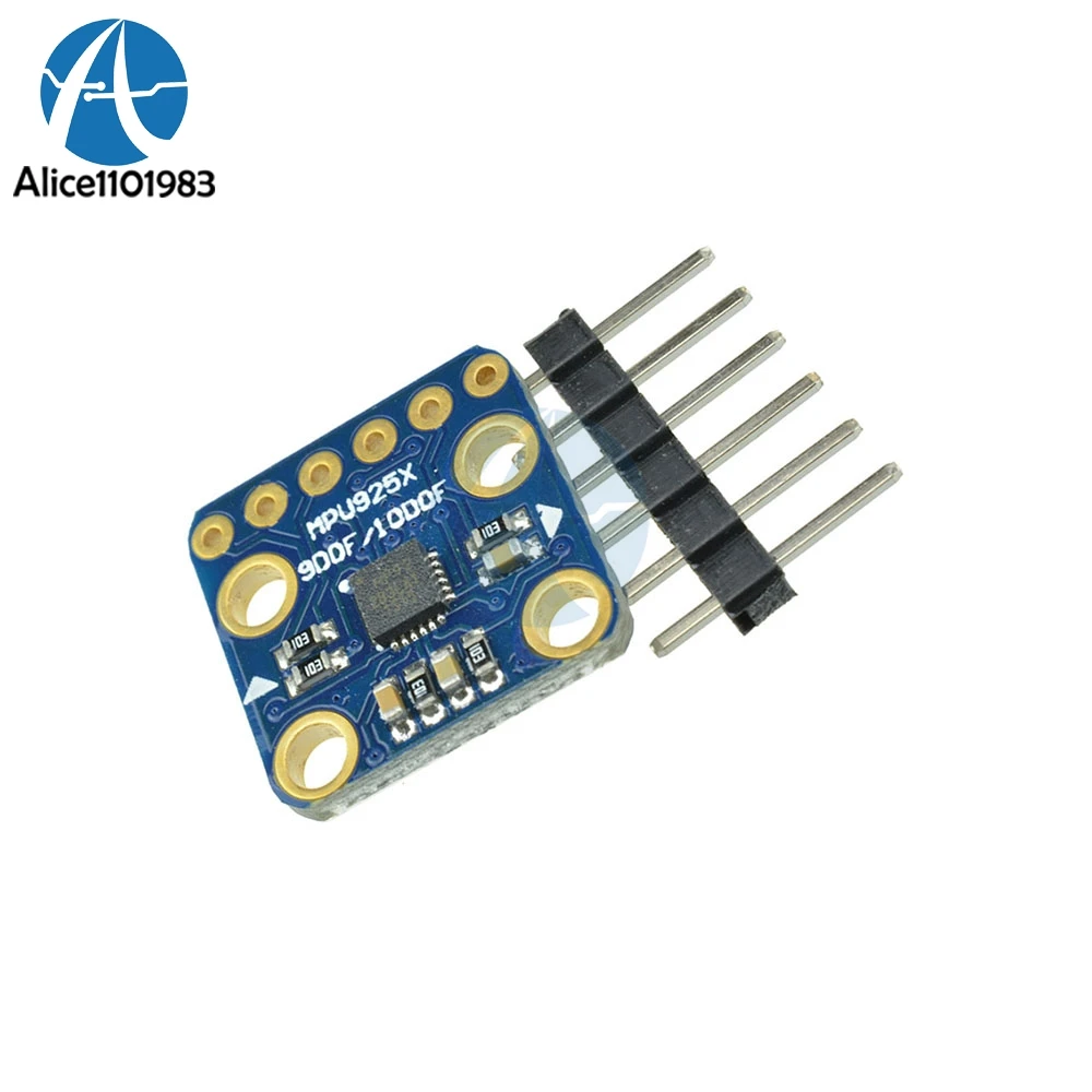 1 комплект SPI IIC I2C 10DOF 9 осевой девять валов MPU9250 BMP180 модуль датчика ускорения