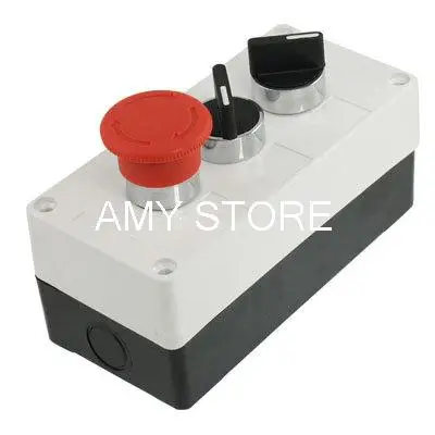 

XB2BD21C/XB2BD33C Rotary Selector Emergency Stop XB2BS542C Push Button Switch Station Box AC 240V 400V