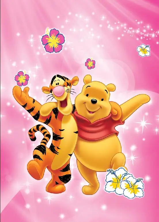 

SHANNY Vinyl Custom Photography Backdrops Prop Winnie pooh Birthday Theme Photo Studio Background OA19511-152