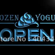 LB021-Замороженный Йогурт кафе Enseigne Lumineuse света Вход