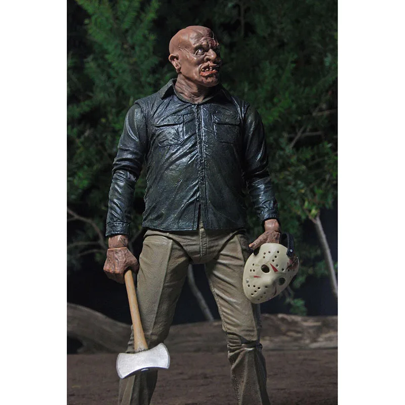 NECA 3D пятница 13-я часть 3 последняя часть Джейсон Voorhees ПВХ фигурка модель куклы 18 см