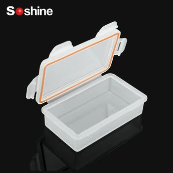 

Soshine Holder Storage Box Cover 8 Kinds Hard Elistooop Plastic Case for 18650 Battery Box Container Bag Case Organizer Box Case