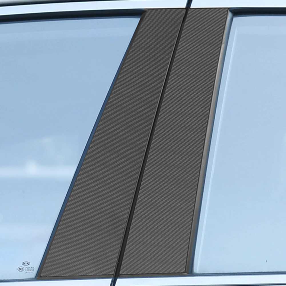 

10pcs Exterior Car Window Mirror Hatchback Decorative BC Column Sticker Carbon Fiber Reflection Panel Accessories For Mazda CX-5