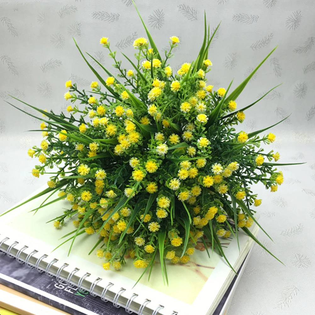 

Artificial Flowers Babysbreath Fake Water Plants Bouquet Fake Plants Wedding Bridle Outdoor Home Office Christmas Decor