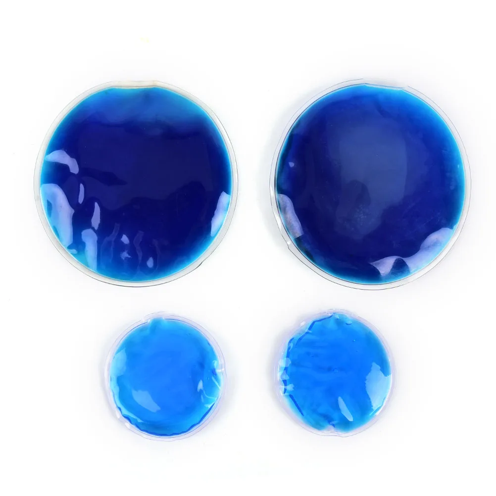 

1Pc Round Shape Reusable Ice Cold Hot Gel Pack Therapy Microwaveable Heat Pain Relief Health Care Dia 7cm Gel Hot Ice Bag