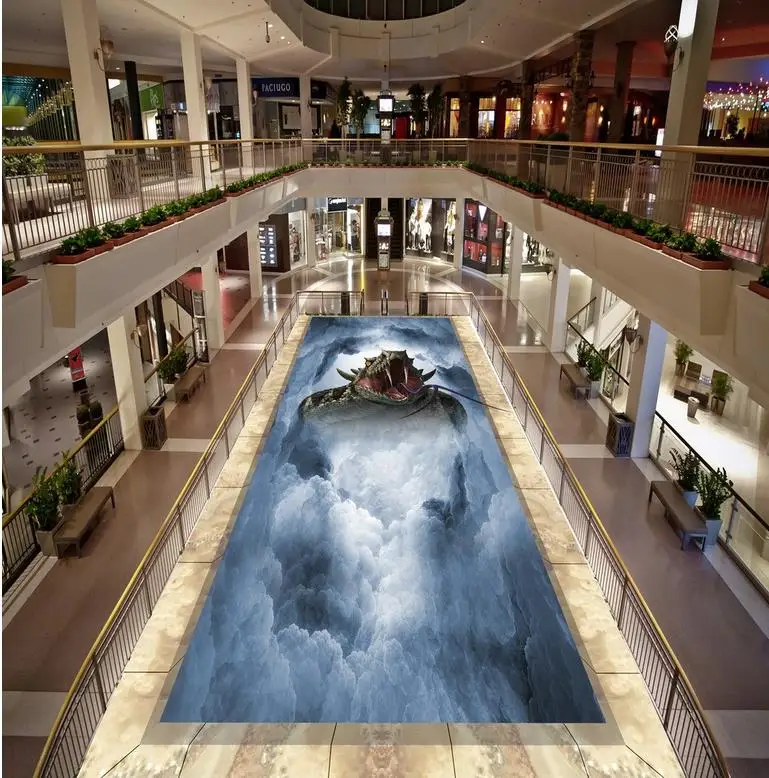 Водостойкие 3d обои на пол с рисунком змеи ПВХ|3d floor painting|floor paintingfloor painting |
