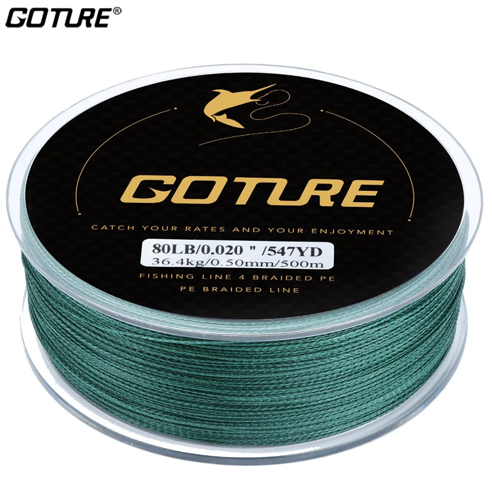 Goture 8 Strands Fly Fishing Backing Line 100M/109YRD 20LB 30LB Dacron Braided Fly Fishing Line Carp Bass Trout Fishing Tackles