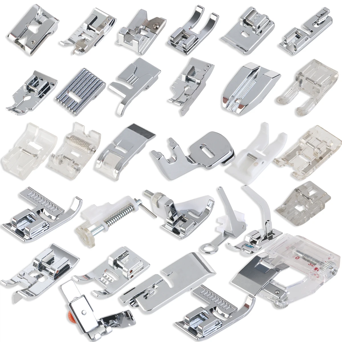 набор швейных лапок. набор лапок 32 шт для швейной машины janome. набор швейных лапок. набор лапок для швейной машины brother comfort-600. Multifunctional kit 32 лапки для швейной машине.