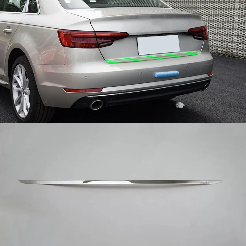 

Car Accessories Exterior Decoration Stainless Steel Rear Trunk Tail Gate Decoration Cover Trim For Audi A4L 2017