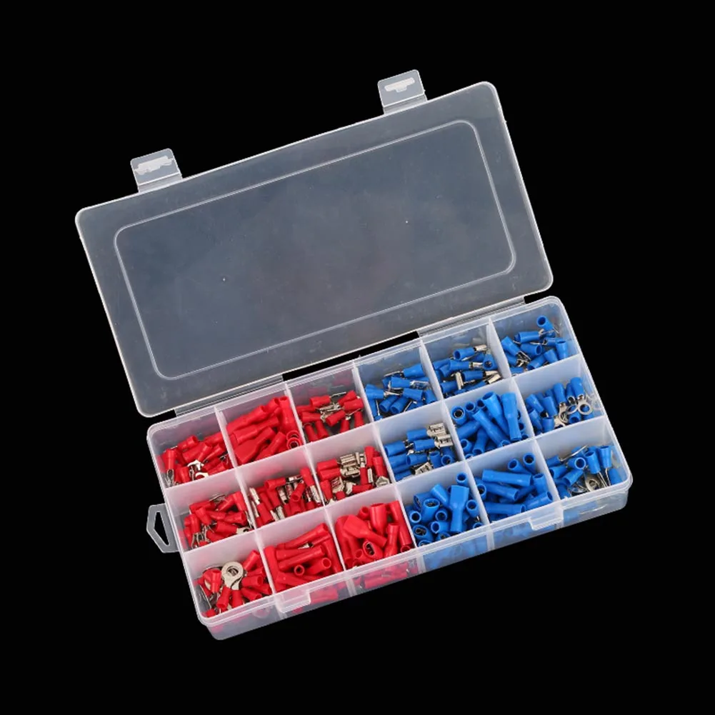 

400pcs Crimp Connectors Electrical Crimp Terminals with Different Sizes Insulated Terminal Set QJ888