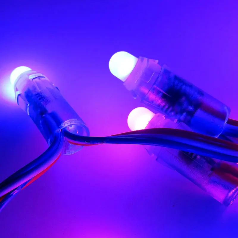 50 шт./шнур DC5V 12 мм SM16703 адресуемый RGB светодиодный умный пиксельный узел света