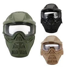 WoSporT тактическая наружная маска для объектива для всего лица дышащая CS охотничья Военная армейская страйкбольная защитная маска Пейнтбольные аксессуары