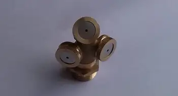 

Wholesale 1/2" DN15 Brass Three eye atomizing nozzle Lawn garden sprinkler heads water spray head