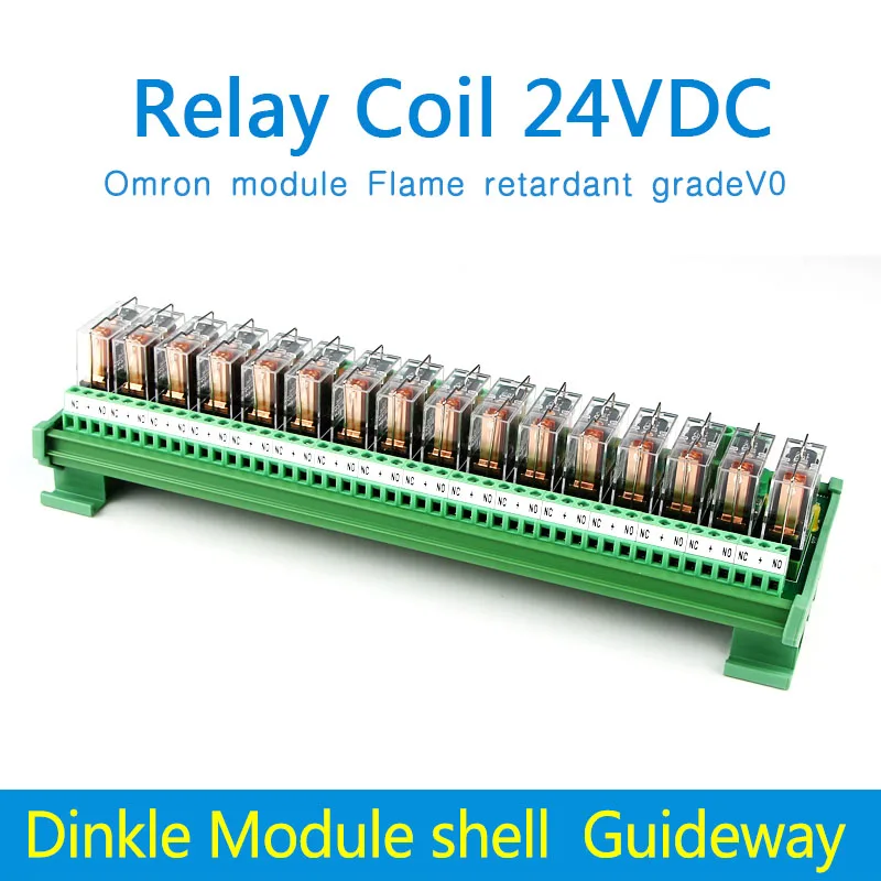 

OMRON relay module 16 bit 24V12VPLC amplifier board relay module 16A
