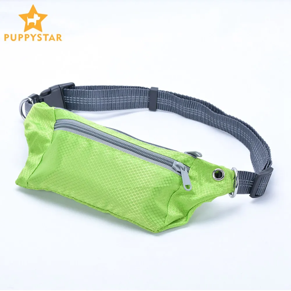

Dog Waist Bag For Hands Free Leashes Solid Sport Running Adjustable Reflective Waist Bag Dogs Leash Bags Dog Accessories PG001