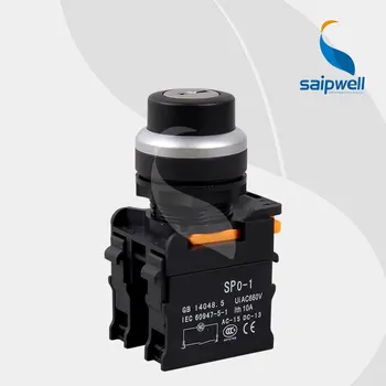 

Three Position Key Button Switch/Electric Push Button With 2 Keys SPB0-PG33