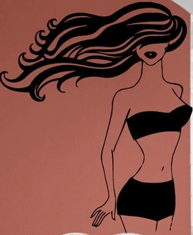 

Beauty Hair Salon Vinyl Wall Decal Hot Sexy Girl Female Beauty Hair Hairstyle Barbershop Mural Wall Sticker Room Decoration