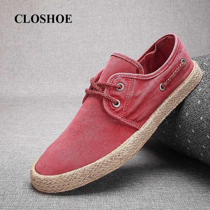 

Youbroer Spring Canvas Shoe Man Restores Ancient Ways Straw Makes Recreational Student Belt