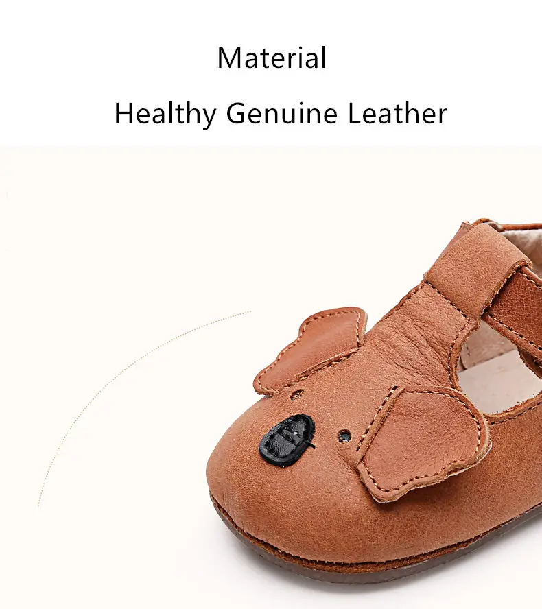 Обувь для новорожденных из натуральной кожи с рисунком коала; дышащая кожаная обувь для девочек; детские мокасины с твердой подошвой