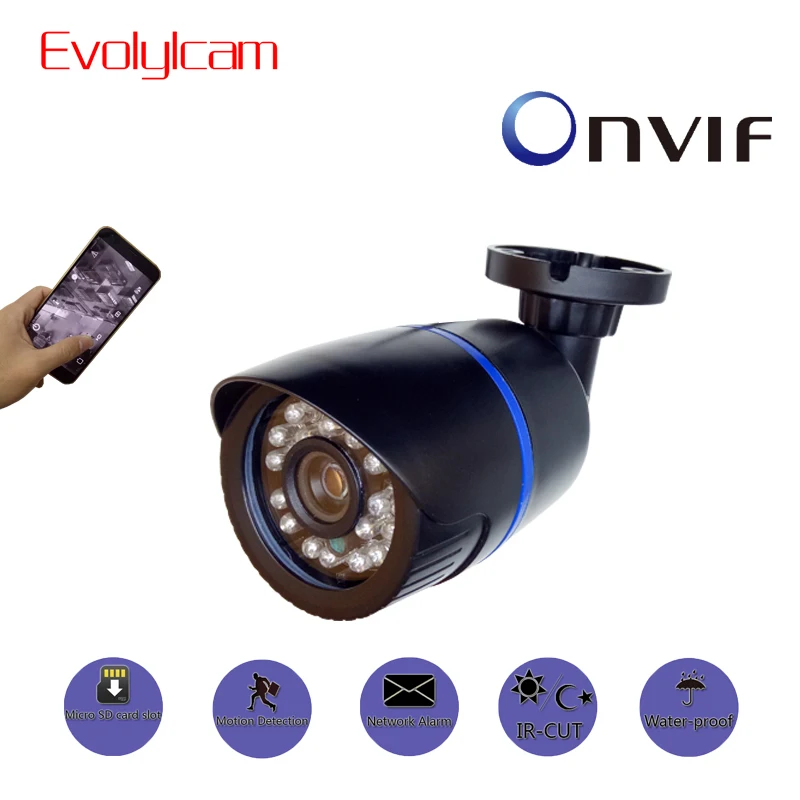 1080P 2MP HD IP камера слот карты Micro SD 720P камера onvif CCTV видеонаблюдения ИК ночного видения наружная Водонепроницаемая камера
