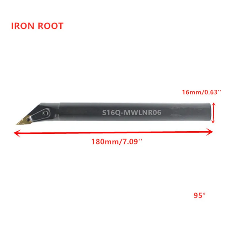 S16Q-MWLNR06 CNC Lathe Internal Turning Tool Holder Boring Bar For WNMG06 Insert
