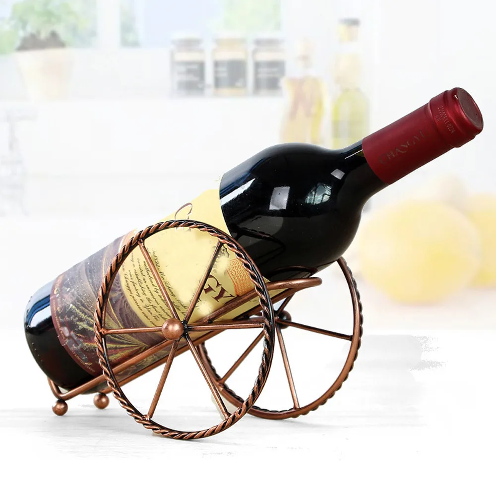 

Handmade Plating Wine Racks Home Kitchen Bar Accessories Practical Wine Holder Wine Bottles Decor Display Shelf And Racks