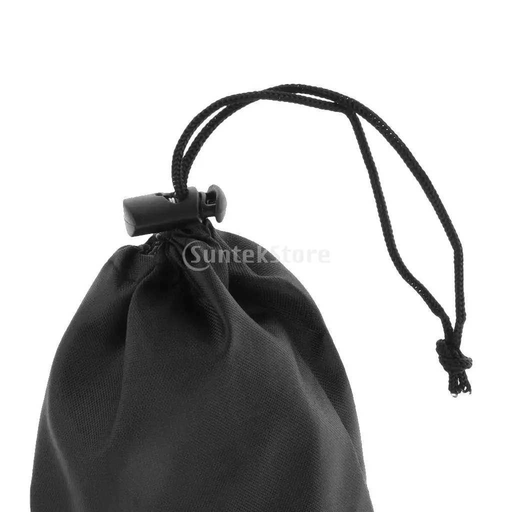 2pcs Portable Black Climbing Walking Stick Storage Pouch Carry Bag Black