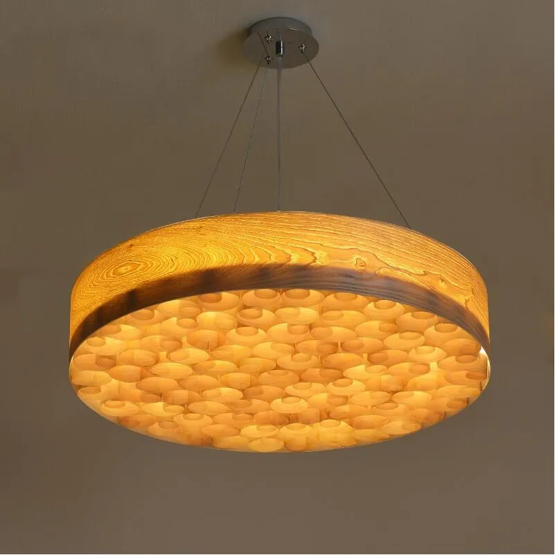 

D40/50/60/80cm LED Spain Design Spiro Ashtree pendant light lamp China Ash round Hanging suspended lamp for restaurant kitchen