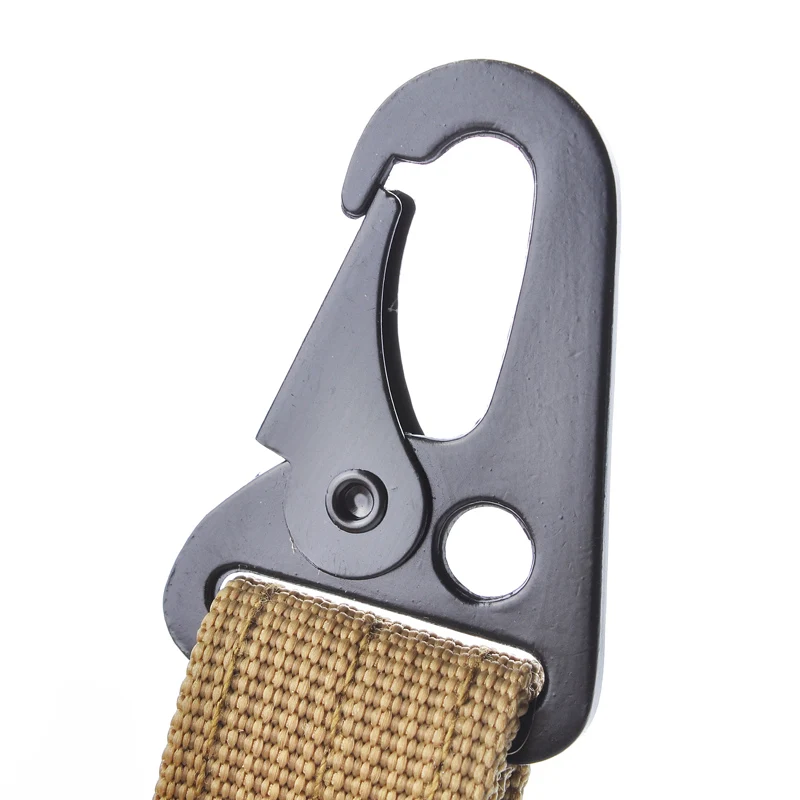 Multi Use Carabiner Lock Clasp for Outdoor Camping Hiking Military Tactical Nylon Belt Metal