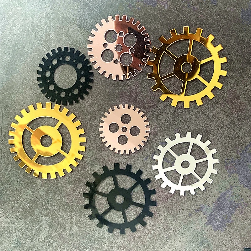 Новый стиль день рождения робота и шестерня тема украшения DIY акриловый торт
