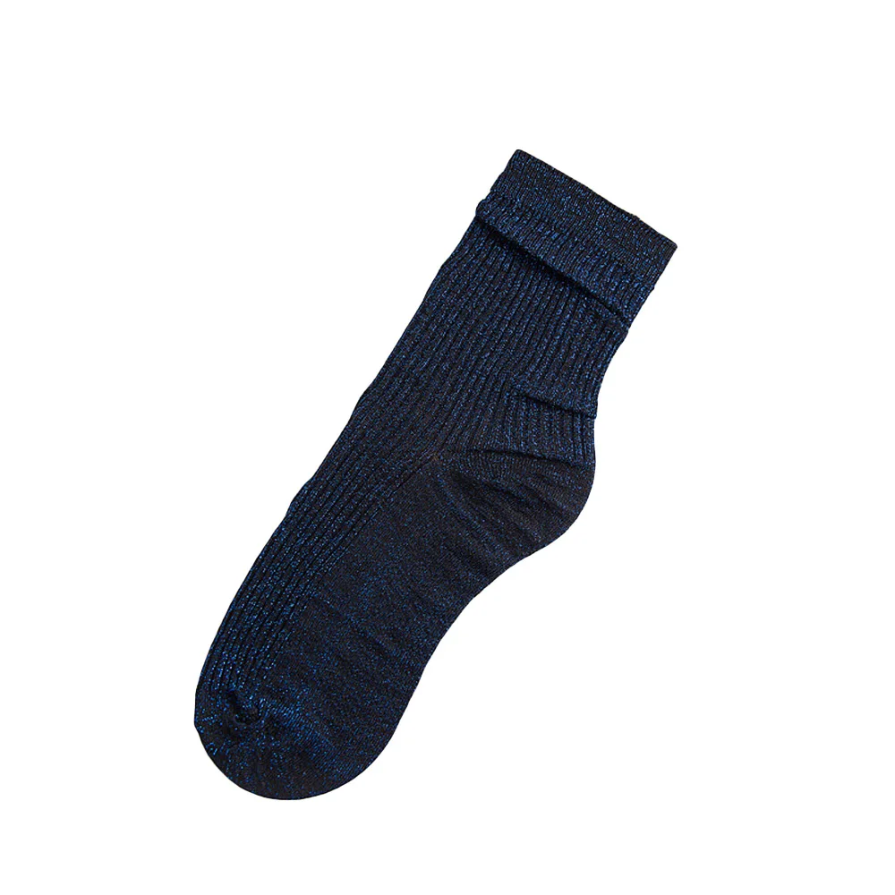 Женские блестящие носки-трубы средней высоты высокого качества удобные тонкие носки SCKHC0015