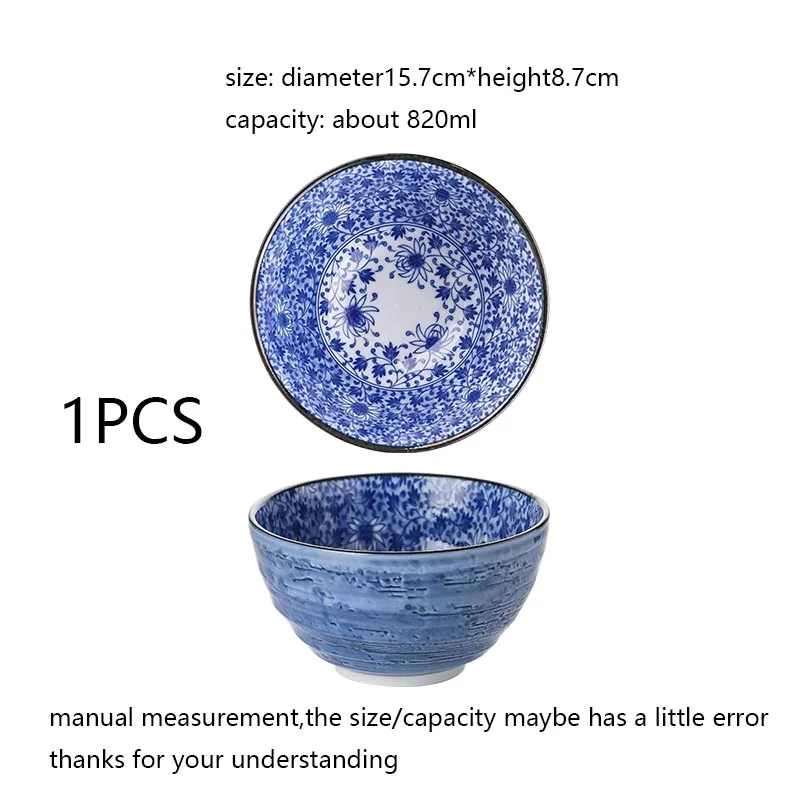 Японский импорт рисовая чаша керамические фарфоровые художественные пиалы для лапши рамен домашний суп контейнер держатель Кухонная Посуда декоративная столовая Посуда Миски