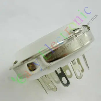 

Wholesale and retail 4pc 9pin Ceramic vacuum tube socket valve base for EL504 EL519 audio amps parts free shipping