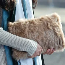 Ms bag new han edition single shoulder bag handbag handbag high-capacity rabbit hair package