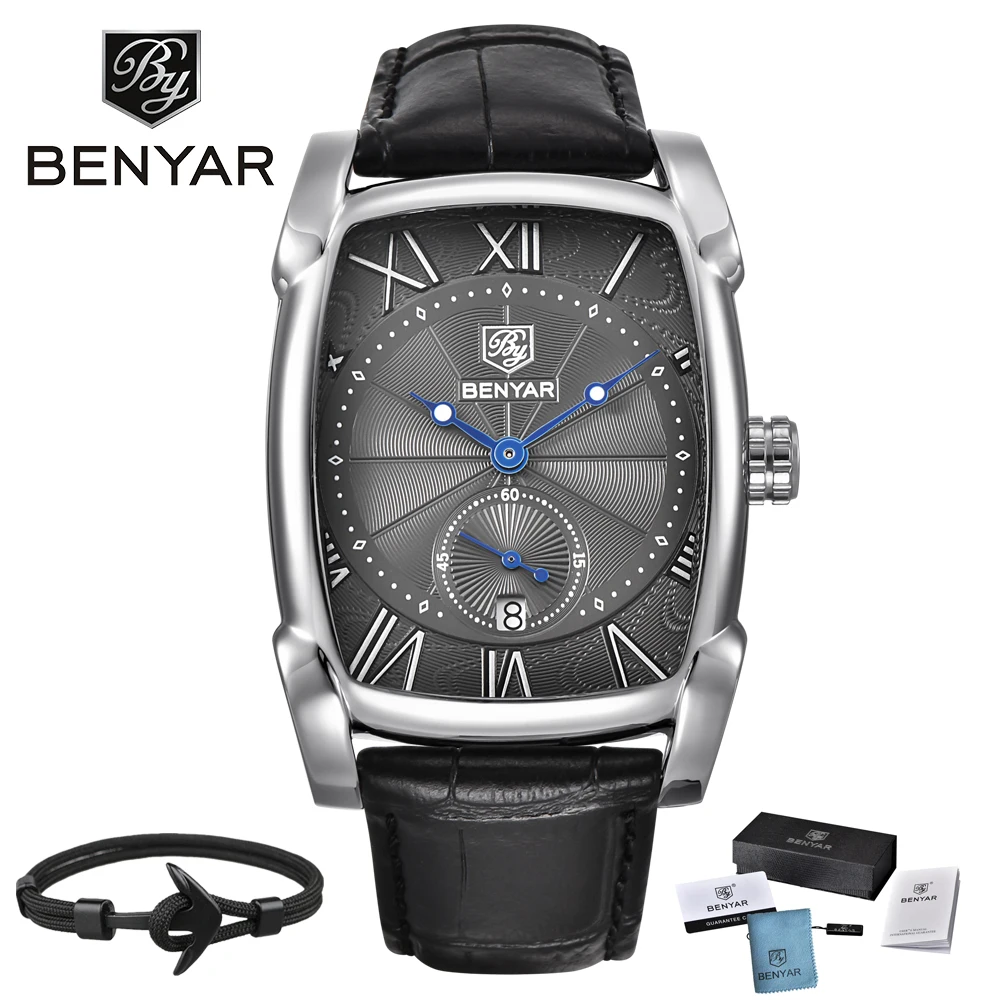

BENYAR Brand Men Watch Business Sport Waterproof Quartz Leather Wrist Watches Men Clock Male Relogio Masculino Dropshipping