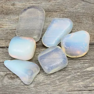 Kiwarm Новый 6 шт Природный Опалит Tumblestone полированный фэн-шуй обрушенный каменный бисер целебный кристалл драгоценный камень 20-30 мм домашний декор - изображение