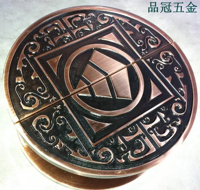 Semi-circular bronze glass door handle wooden Chinese antique Handle Continental | Обустройство дома