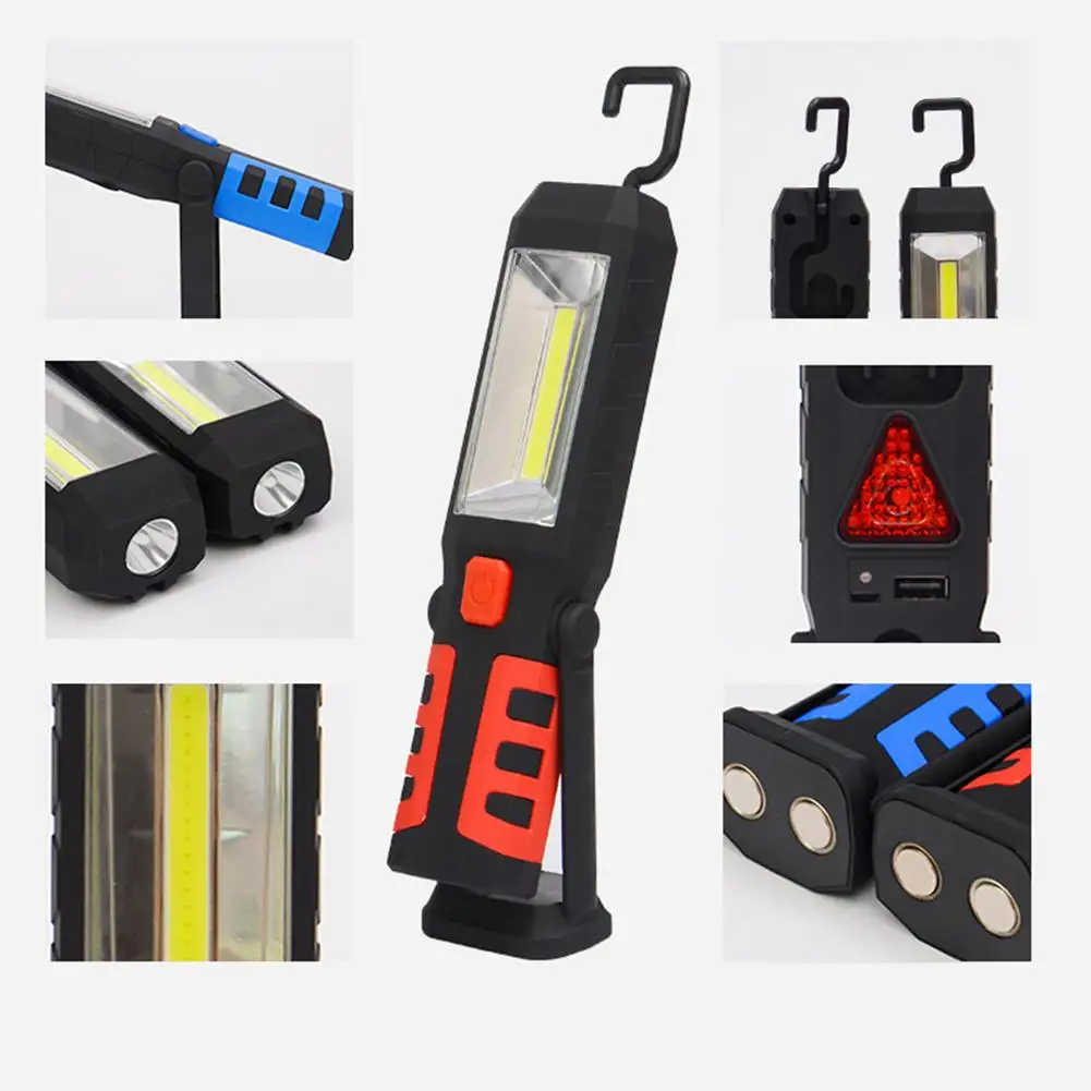 Автомобильный ремонтный светодиодный Рабочий фонарь USB Перезаряжаемый фонарик