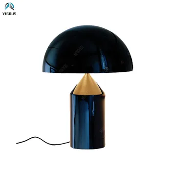 

Post Modern Mushroom Design Led EU / AU / US Table Lamp Rotatable Metal Lampshades Desk Lamp for Bedroom Led Luminrias Lamparas