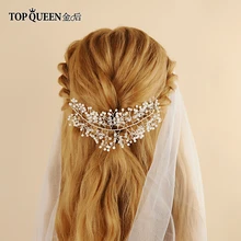 TOPQUEEN HP31 свадебное украшение Свадебная лоза Свадебные украшения для головы повязка на голову для невесты аксессуары для волос; свадебные украшения для волос