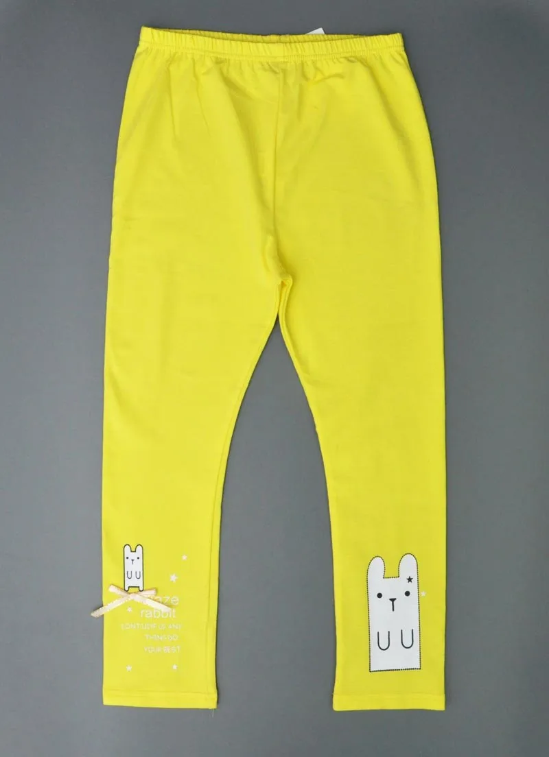 Летние Стильные Леггинсы для девочек детские штаны с рисунком щенка модные брюки ярких цветов для маленьких девочек леггинсы с эластичной резинкой на талии