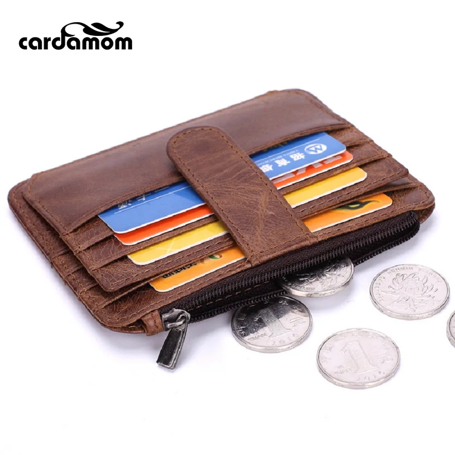 Cardamom Brand Purse Coin Pocket Clutch Wallets Five Layer Short Male