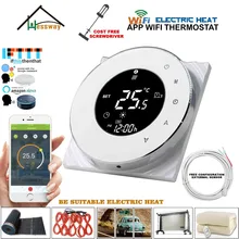 ЕС нагревательный кабель, электрическая нагревательная пленка, термостат с подложкой 16a wifi контроллер температуры для дистанционного датчика