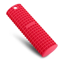 Горячая GCZW-силиконовая чугунная крышка ручки сковороды-красный