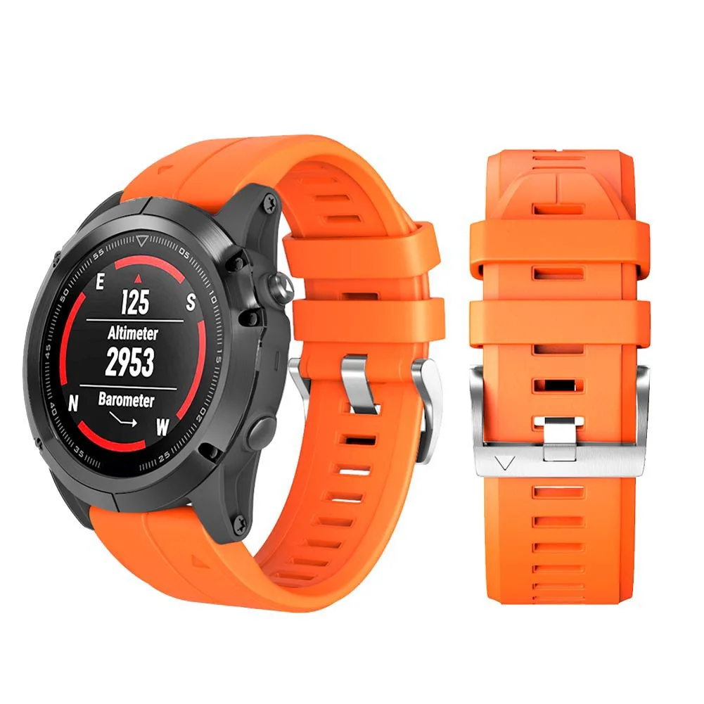 

New Silicone Wristband Replacement Quick Release Strap Accessories for Garmin fenix 5X/5X Plus/3/3HR