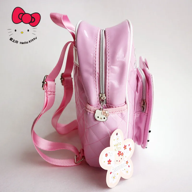 Для женщин с рисунком Hello сумки Kitty черный рюкзак Сумка кошелек школьная сумка KW-1008