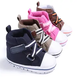 Весна/Осень Детские парусиновая обувь Туфли с ремешком и пряжкой babyschuhe Обувь для малышей Детская Спортивная обувь 4 цвета
