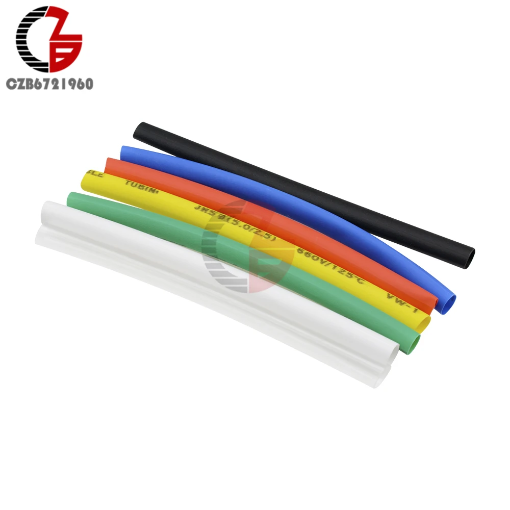 140 stücke Auto Elektrische Kabel Rohr kits Schrumpf Schlauch Schläuche Wrap Hülse Assorted 7 farbe Mixed Farbe Schläuche Sleeving wrap Draht